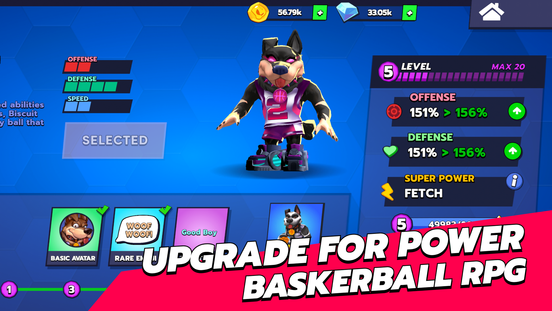 Beast League screenshot spotlighting the beast roster and abilities