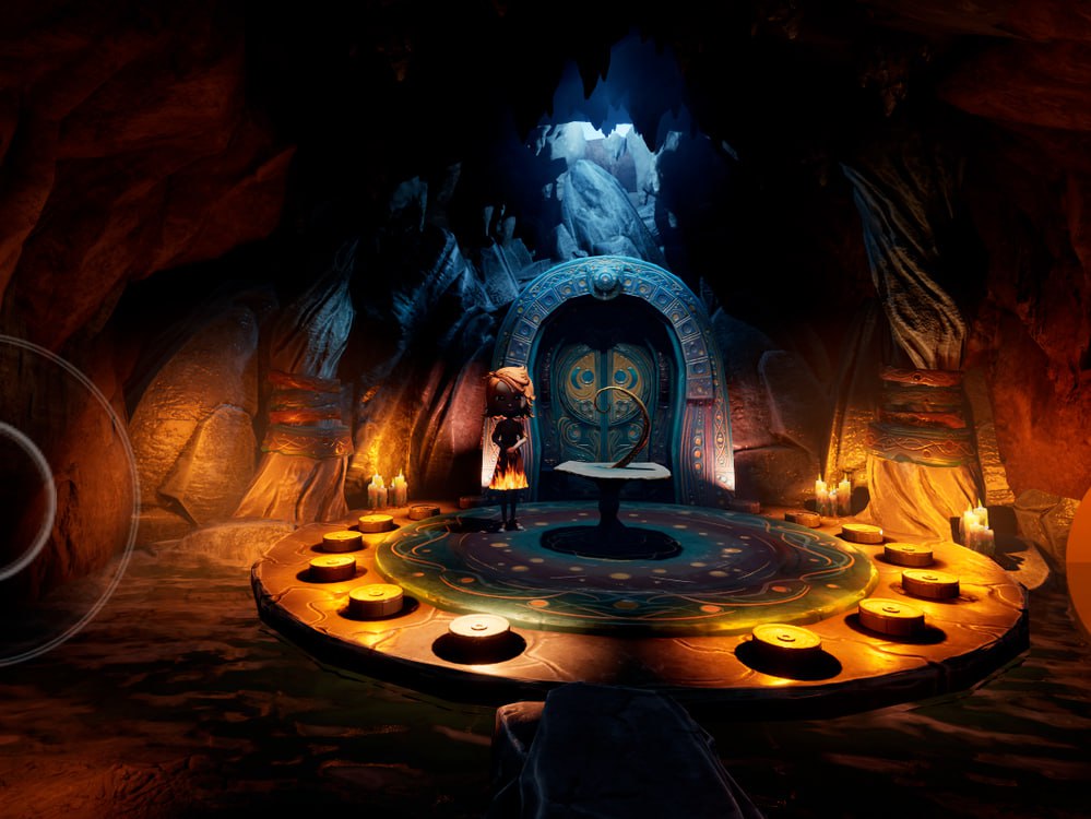 Ember Journey screenshot of a conversation-driven puzzle