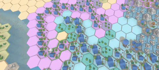 FoldVille gameplay GIF highlighting chain reactions