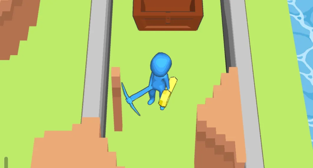 Mobile game scene used to compare Unity and Unreal Engine production choices