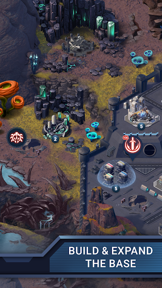 R-Planet screenshot featuring resource management and construction