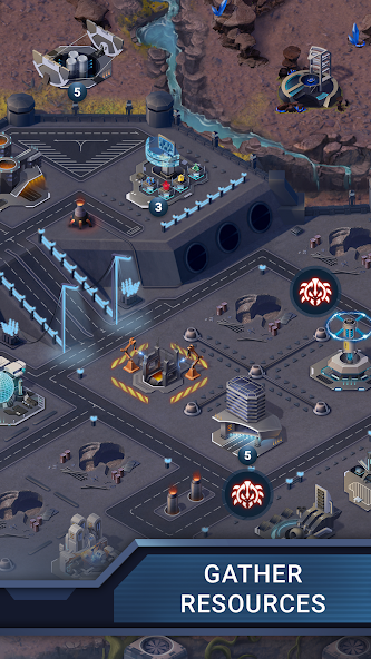 R-Planet screenshot of unit/robot deployment and combat