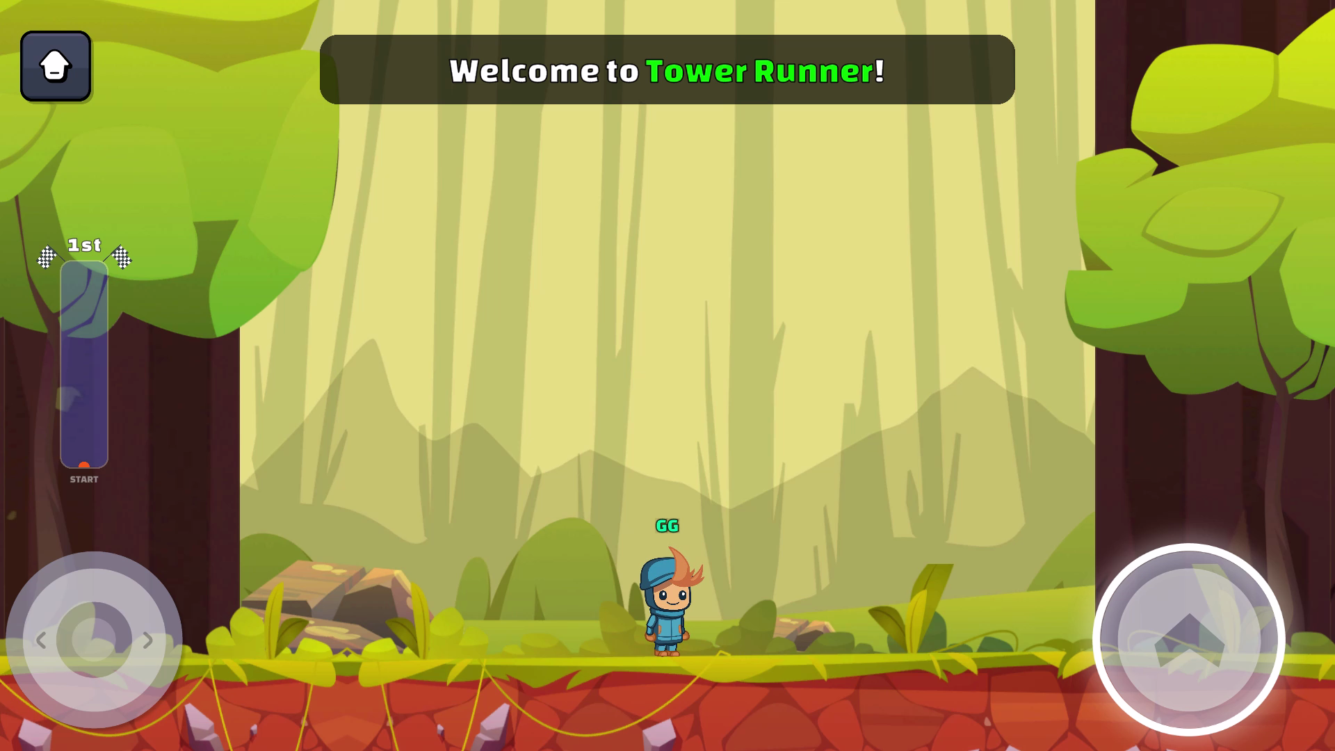 Heated multiplayer chase with two runners colliding mid-air