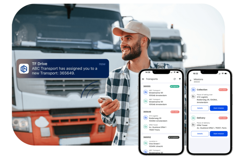 TransFollow Drive workflow screen